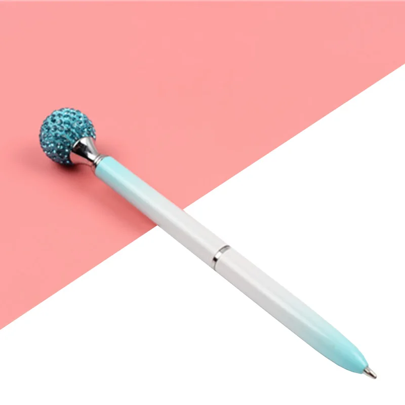 Baikingift Kawaii кристальная круглая шариковая ручка, цветная, 15 цветов, черный/синий, сменный, креативный,, студенческий подарок и канцелярские принадлежности