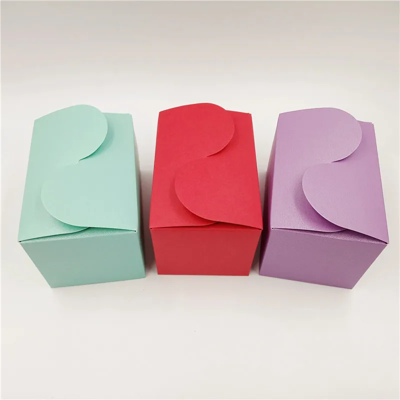 12 шт./лот 9x6x6 см цветная бумажная коробка для ювелирных изделий подарки свадебные