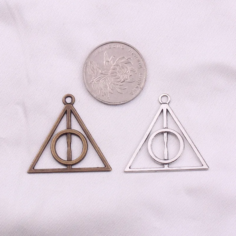 30 шт. винтажные треугольные Подвески death 3 5x3 2 см|Шармы| |