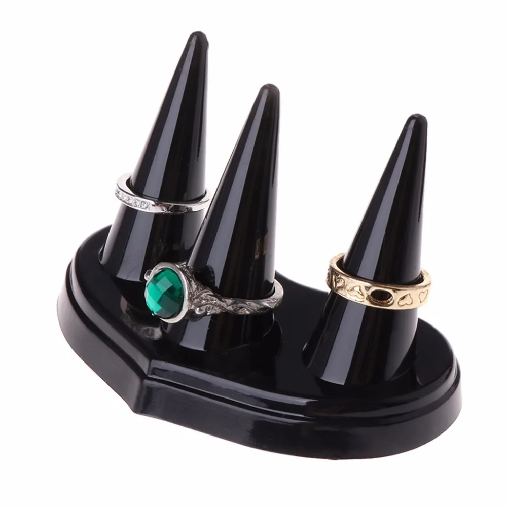 Держатель для дисплея с кольцом на палец 3 крепления подставка украшений