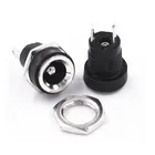 10 шт. 3A 12 В для источника питания постоянного тока Гнездовой разъем для монтажа на Панель 5,5 мм 2,5 мм переходник 2 типа клемм 5,5*2,5