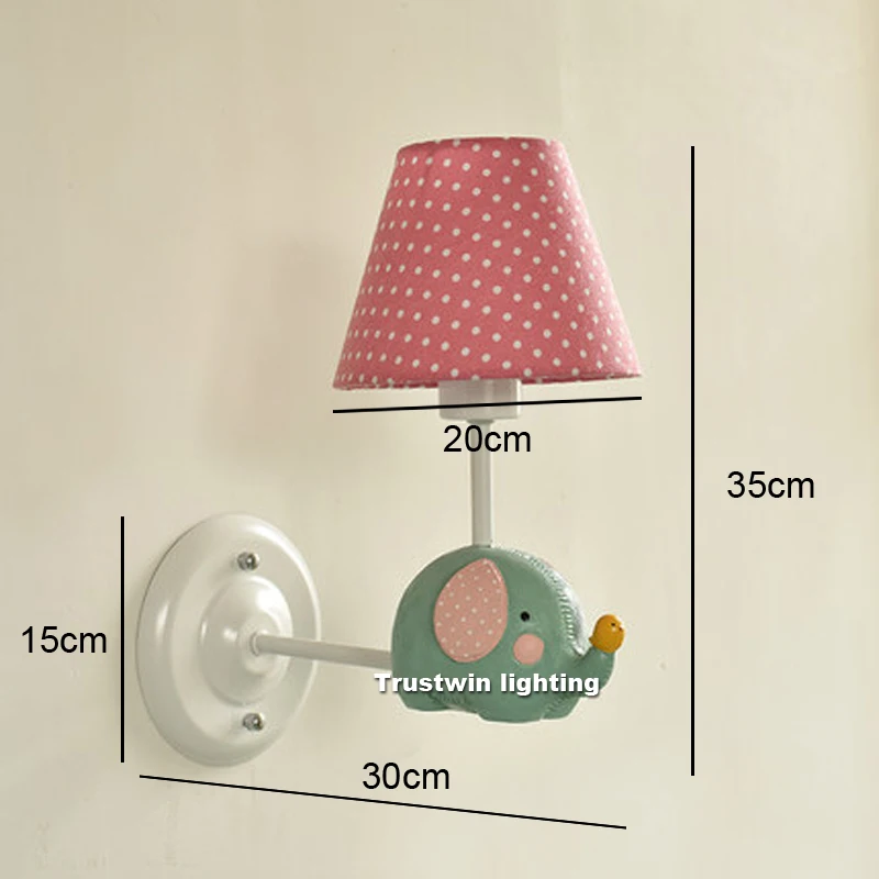 Настенный светильник с мультяшными животными для детской спальни прикроватный