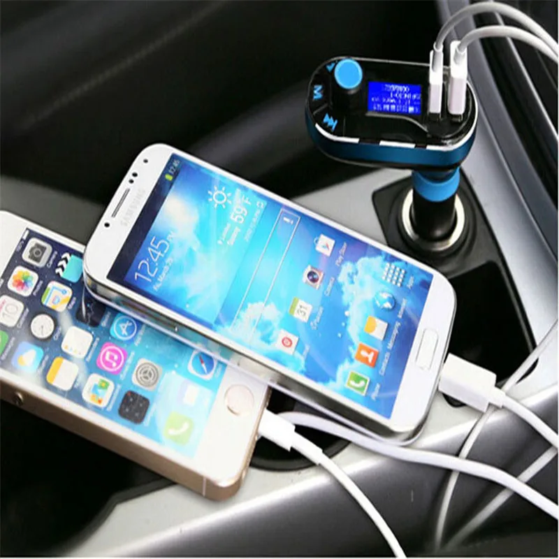 Новое поступление Quick Charge USB Автомобильное Зарядное устройство Bluetooth fm передатчик