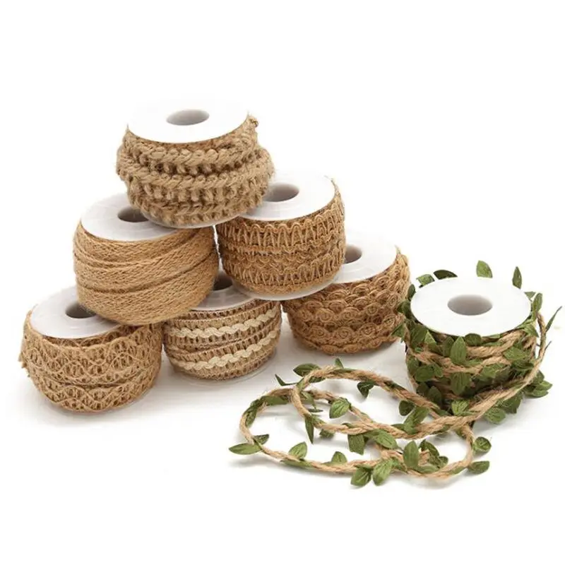 Натуральная пеньковая веревка ручной работы сделай сам для свадьбы Рождества с