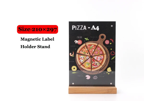 A4 деревянная рамка для ценников ресторана настольная подставка демонстрации