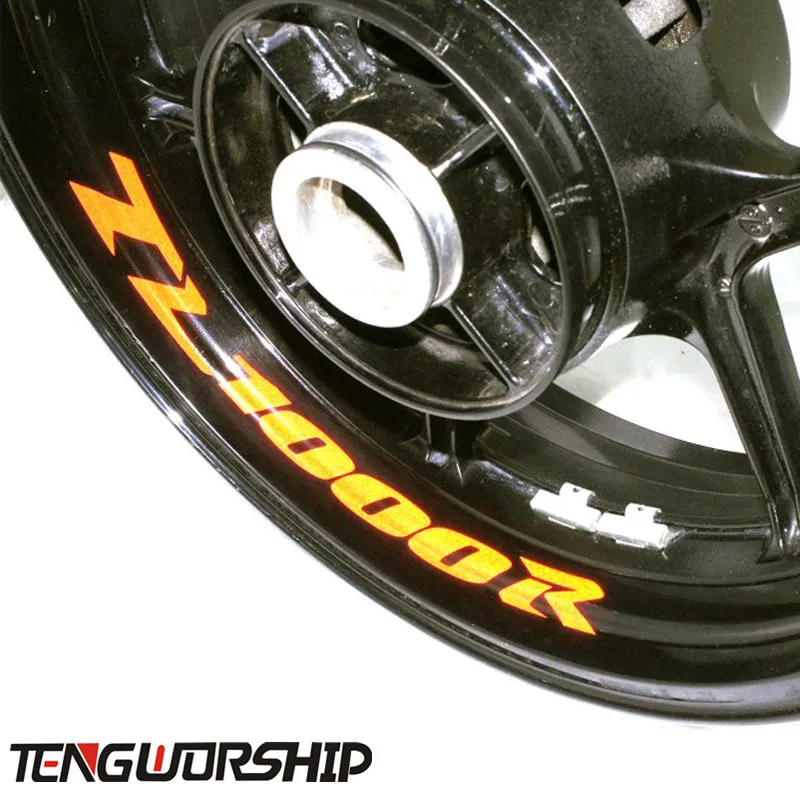 Teng Worship 8 X пользовательские наклейки на внутренний обод колеса Светоотражающие в
