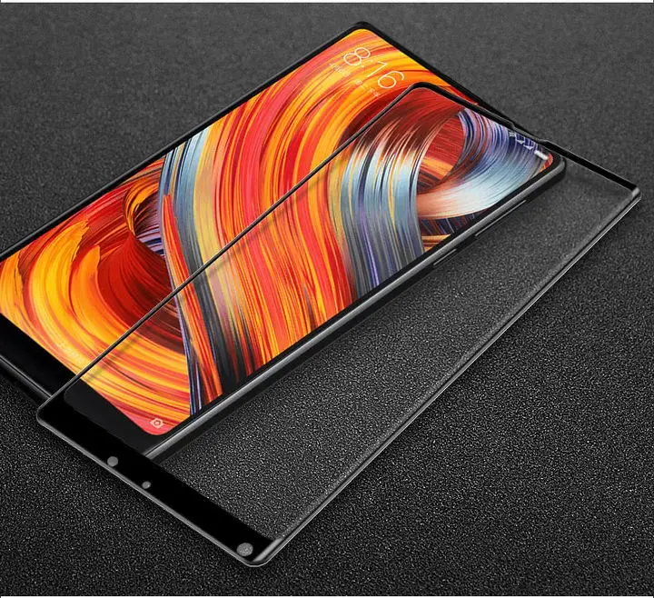 Для Xiaomi Mi Mix 2S защитное стекло IMAK Pro+ версия Полный Клей закаленное стекло для Xiaomi Mi Mix 2 2s - Цвет: Black