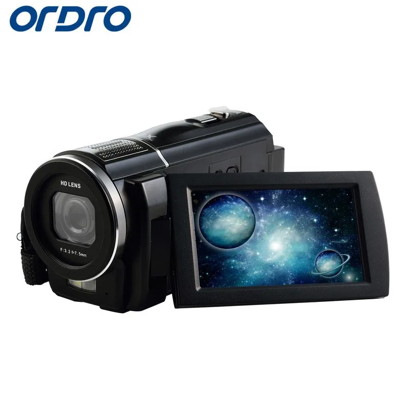 Ordro HDV-F5 3," 1080 P Full HD 16X Zooms Reflex цифровая камера s Профессиональный видеорегистратор с CMOS объективом 24MP фотокамера