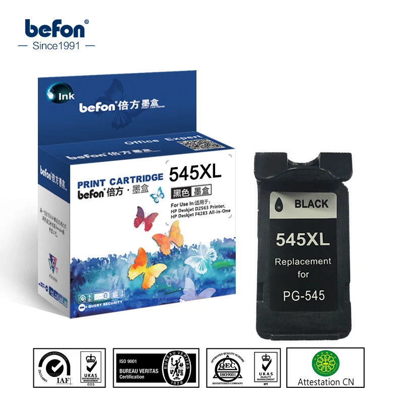 Картридж befon 545XL 545 XL сменный картридж для Canon PG545 PG Pixma MG3050 2550 2450 2550S 2950 MX495|replacement