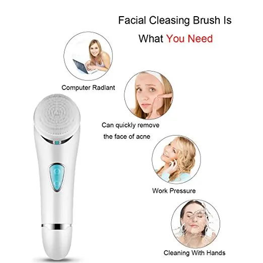 Щетка для чистки лица лицо щетка кисти Отшелушивающий скруббер electris мягкая спина