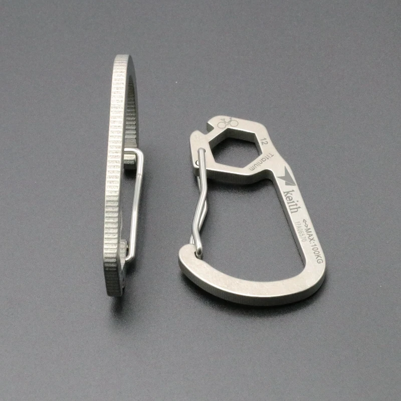 Многофункциональное снаряжение для кемпинга из титанового карабины Keith