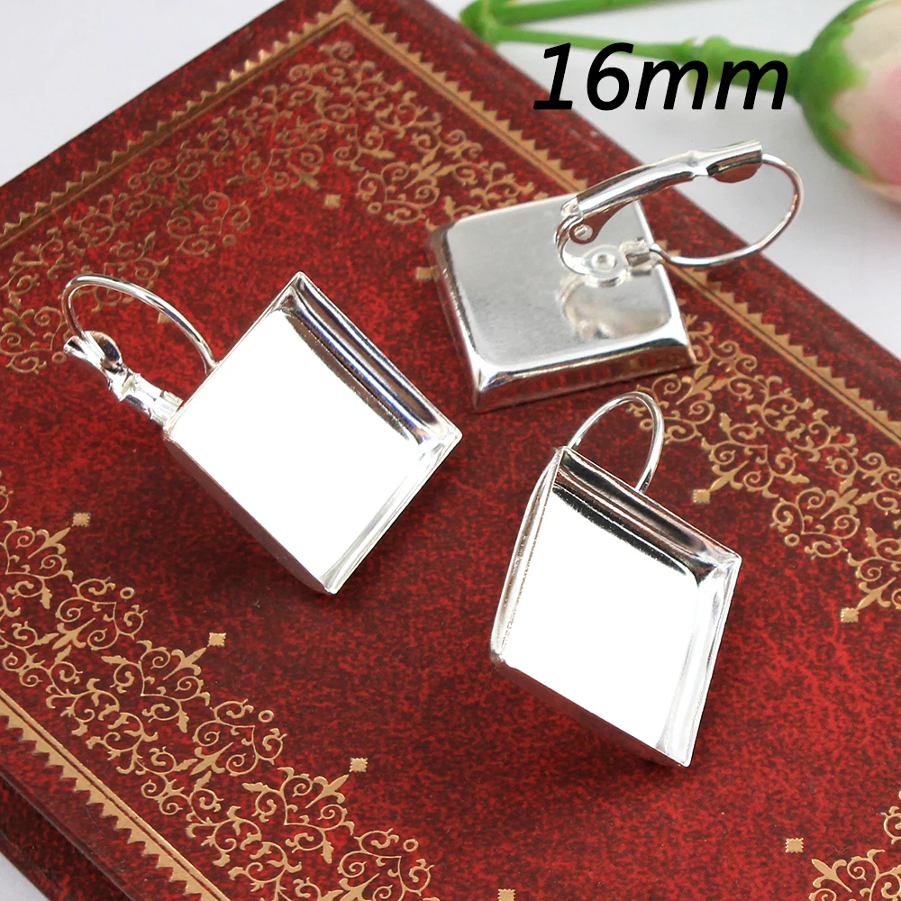 10 шт. квадратные французские закрепки для сережек 16 мм | Украшения и аксессуары