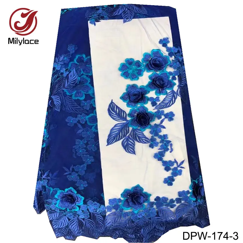 Персиковое кружево аппликации французского кружева с цветами 4 57 М длинные