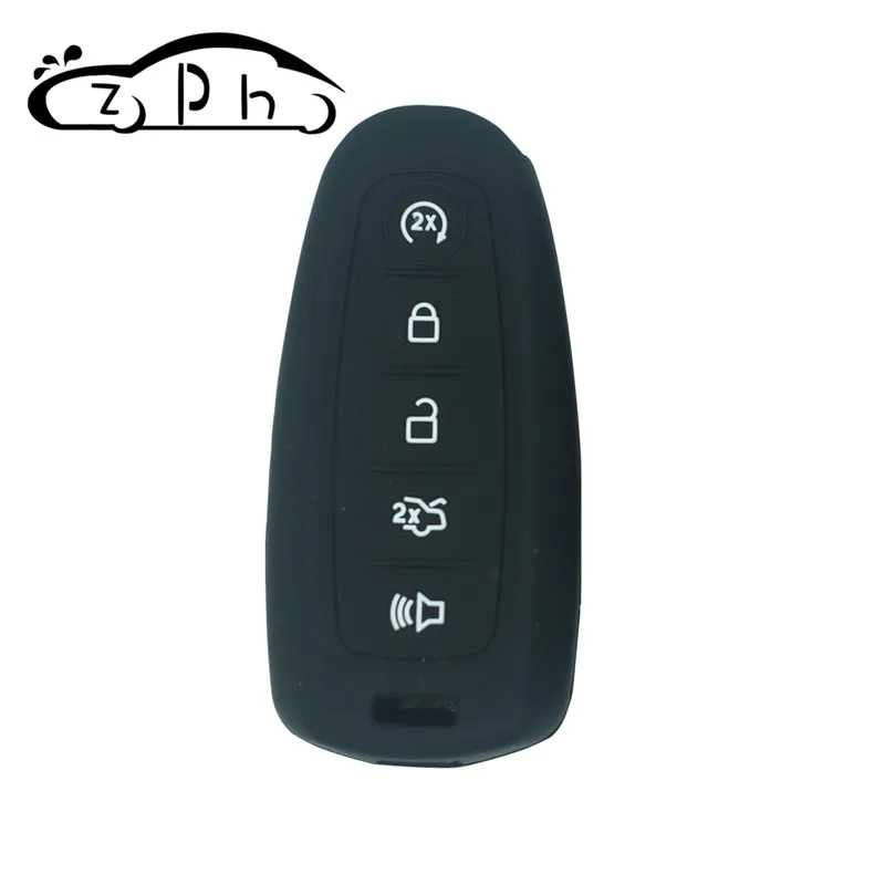 5 кнопочный силиконовый чехол для ключей Ford Escape Explorer Edge Flex Focus aurus Lincoln Mks Mustang