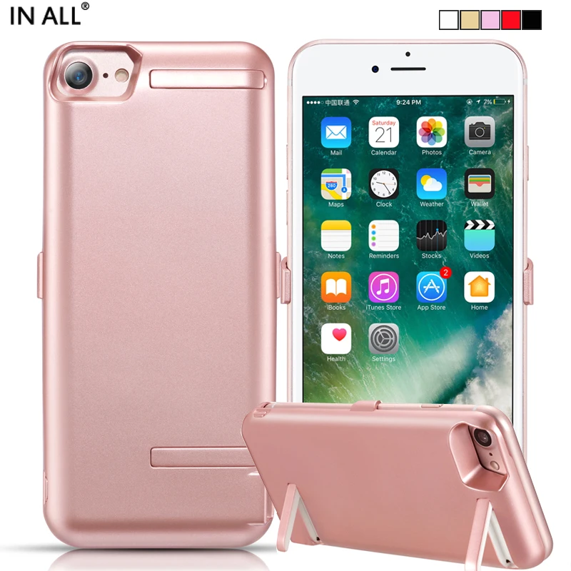 Во всех 10000 мАч Батарея чехол для iPhone 7 Plus 6S плюс Мощность 6 plus двойной стента