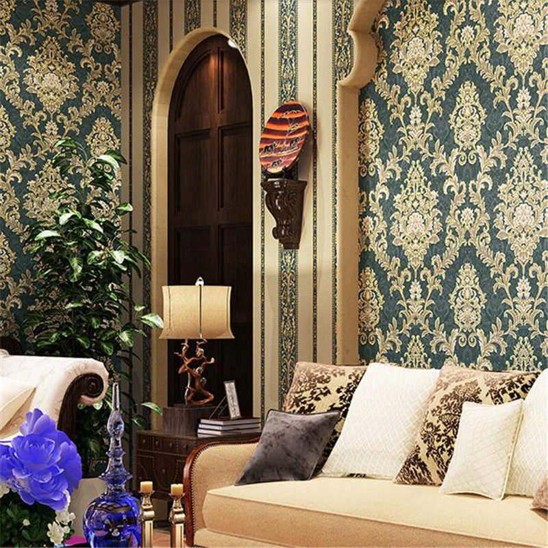 Настенная бумага etro Damascus AB вертикальные обои спальня полный магазин гостиная