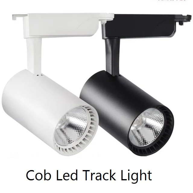 

Cob Led Track Light 12W 20W 30W aluminum Ceiling Rail Track lighting Spot Rail Spotlights Replace Halogen Lamps AC85-265V