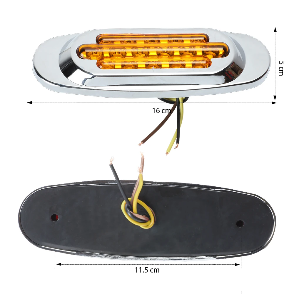 KEYECU 10x12 в 6 5 дюймов Янтарный/Красный/Прозрачный|diode led|diode redcab marker lights |