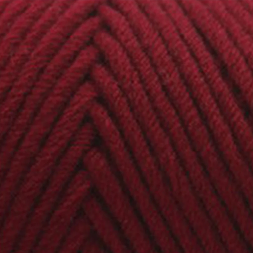 Wine Red 100 г пряжа для вязания, шерстяная пряжа, пряжа для вязания крючком, одеяло, свитер, шарф, молочная хлопковая пряжа для ручного шитья, инструменты для шитья, Lanas - Цвет: Wine Red