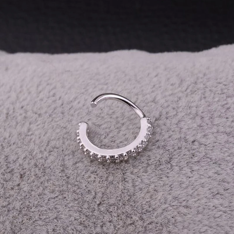 Женские разноцветные Серьги-Обручи с инкрустацией из кристаллов 6 мм 8