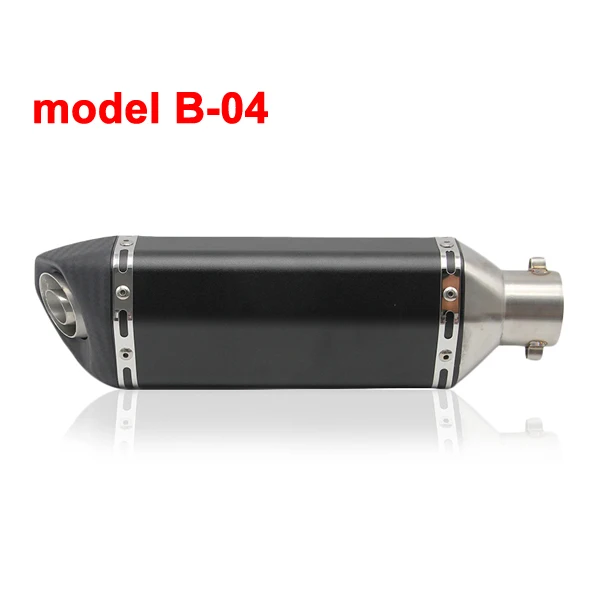 model B-4 ZS заездов 51 мм Akrapovic мотоцикл выхлопной модифицированный скутер выхлопной глушитель с DB убийца для GY6 CRF 230 MSX 125 ATV Dirt Bike - Цвет: model B-4