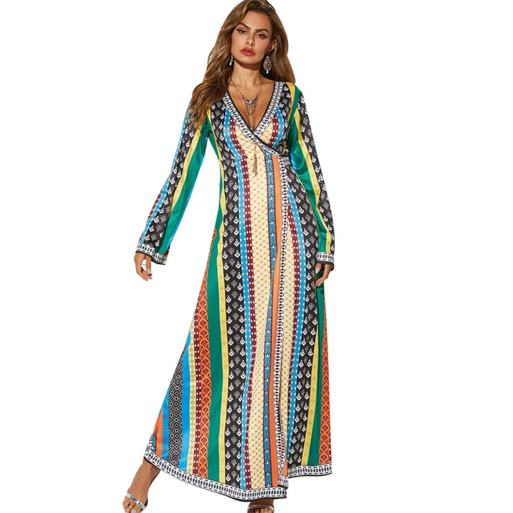 Летние бразильские платья Дашики 2019 свободное тонкое платье-рубашка с винтажным