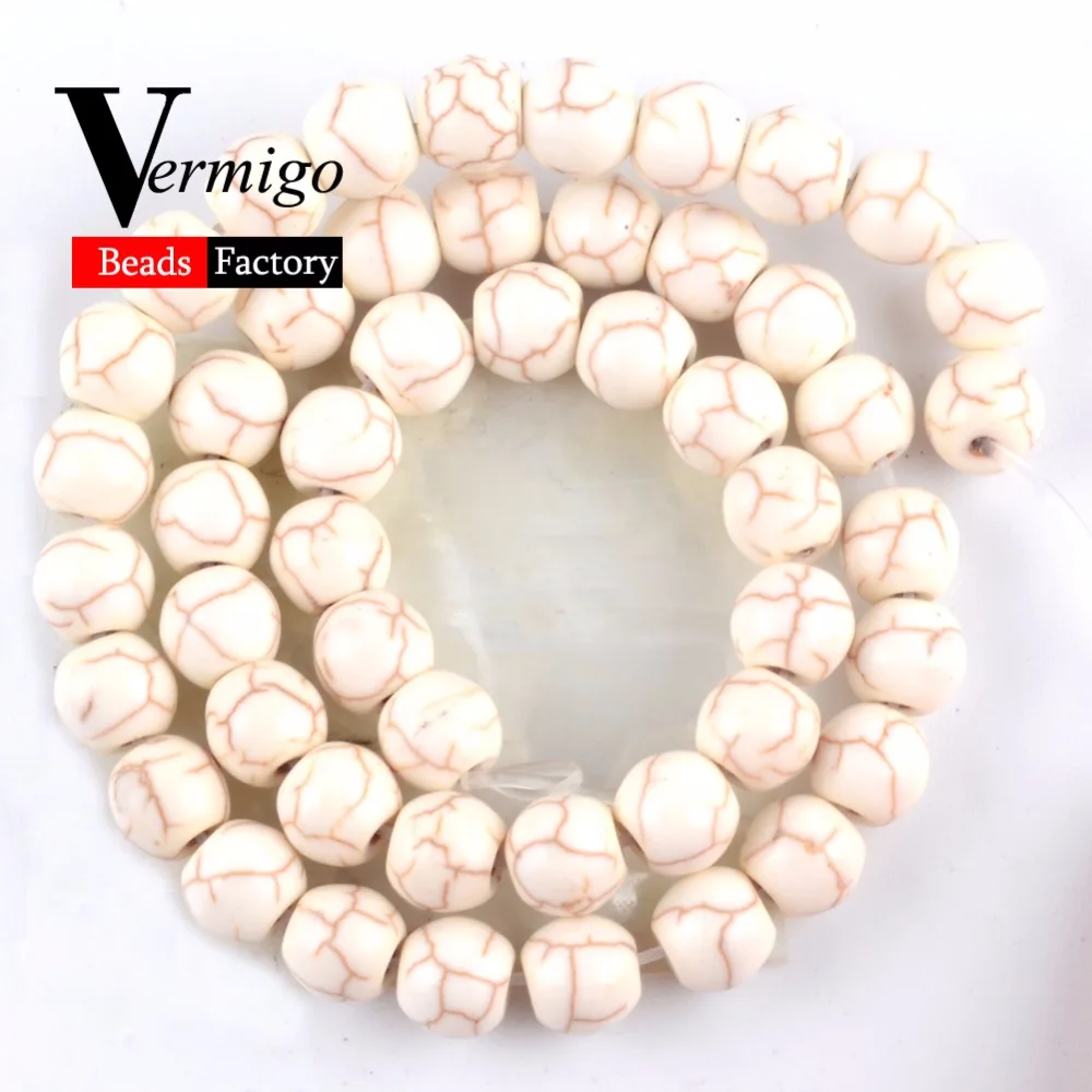 Круглые бирюзовые бусины из натурального камня круглые россыпью для рукоделия