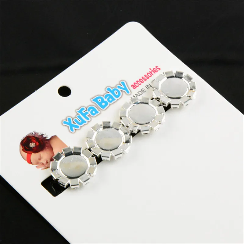 50 шт./лот 20 мм круглые легированные пуговицы с жемчугом и стразами Серебристые