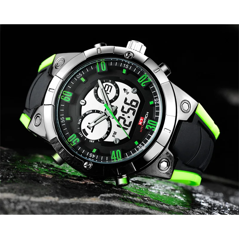 KAT WACH часы мужские спортивные кварцевые Топ люксовый бренд нержавеющая сталь