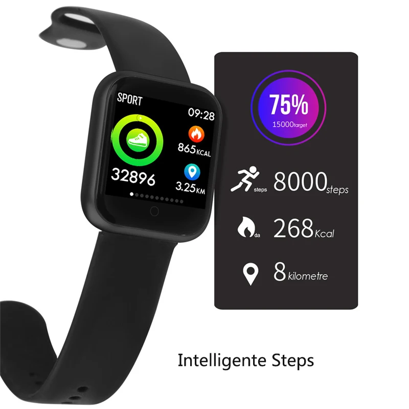 Смарт-часы NAIKU P70 кислородный монитор сердечного ритма фитнес-трекер для занятий