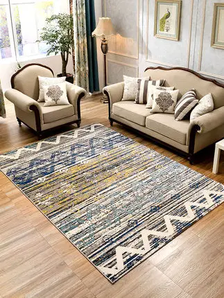 Простой современный скандинавский геометрический абстрактный ковер для