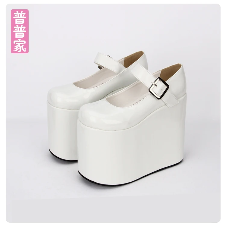 Босоножки в стиле принцессы pu8029 простые широкополосные туфли на очень высоком