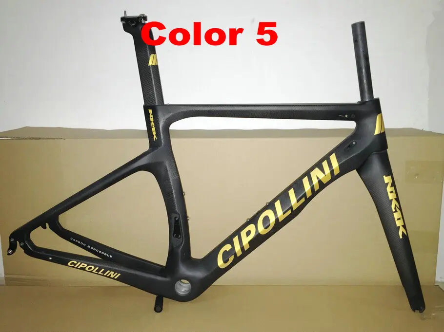 1 K/3 K карбоновый Cipollini NK1K рама красный карбоновый дорожный велосипед/велосипедная карбоновая рама+ красный карбоновый шоссейный руль - Цвет: Color 5