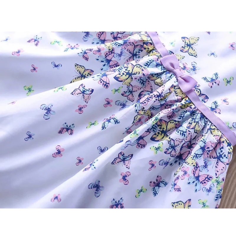 Платья для девочек весна 2020 новая детская одежда жилет с милым бантом платье