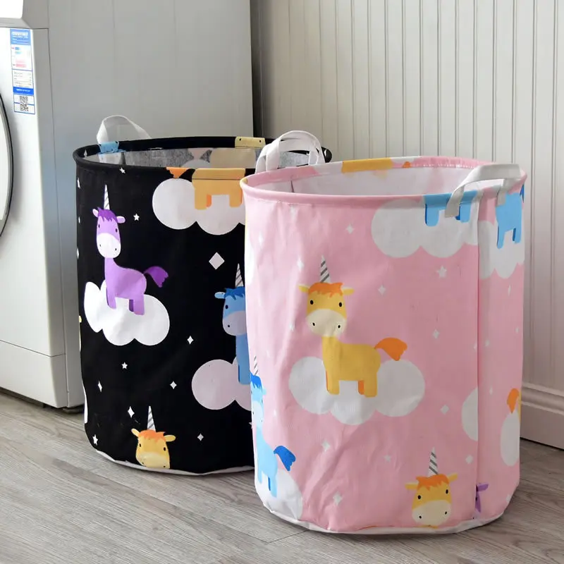 Корзина для белья с рисунками из мультфильмов детской грязной одежды Домашний
