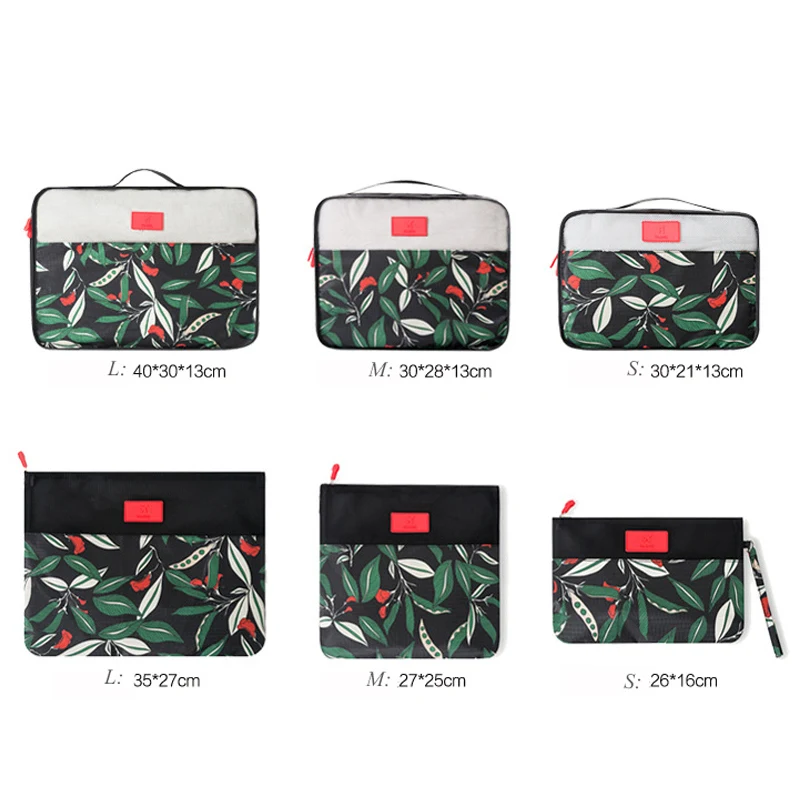 6 шт./компл. высокое качество дорожная сумка в сетку с цветами органайзер для