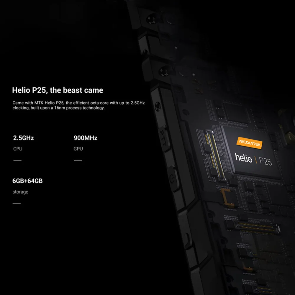 IP68 DOOGEE S60 6 ГБ ОЗУ 64 Гб беспроводной зарядки смартфон MTK Helio P25 Восьмиядерный Android 7 0