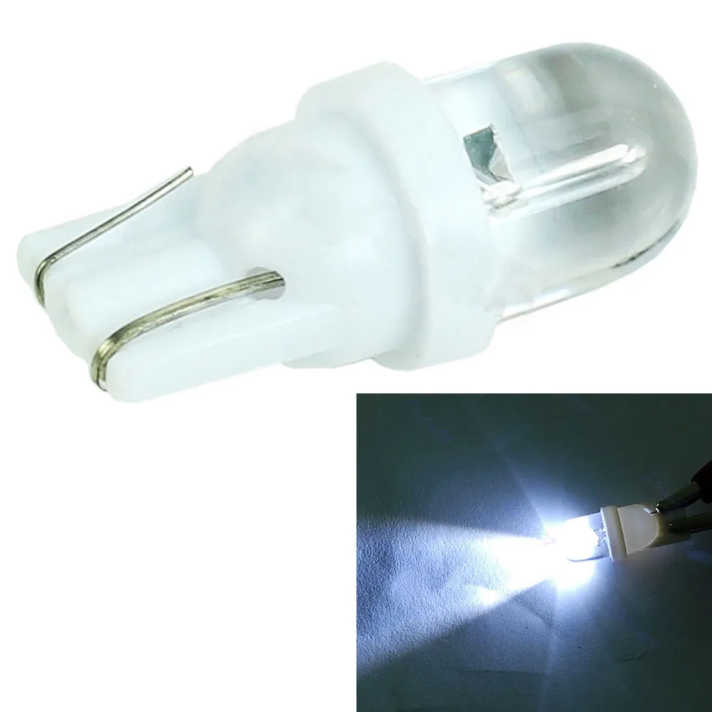 10X автомобильный супер яркий белый 1 светодиодный COB SMD T10 W5W клиновидный боковой