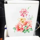YOJA 18X23, 3 см, классический цветной цветок, декор для спальни, настенные наклейки, фреска, творческий наклейки для унитаза T1-1847