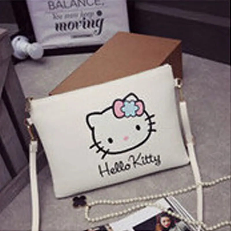 D Hello kitty, женские сумки-мессенджеры,, модная мини кожаная сумка, мультяшный конверт, сумочка, Bolsas, плюшевый рюкзак, Feminina, вещи - Цвет: D