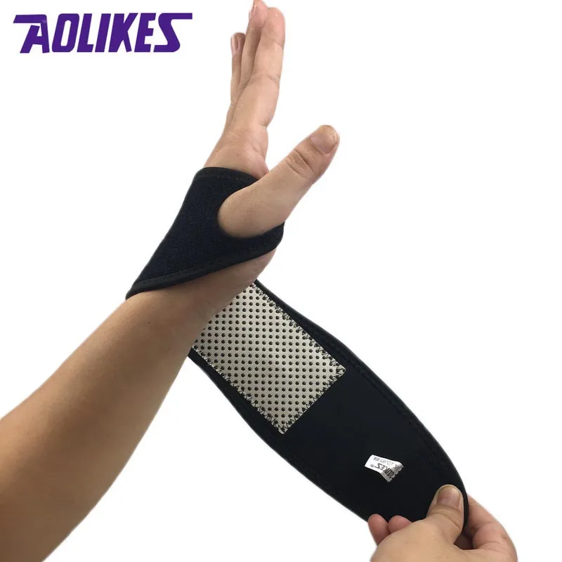 1 шт. САМОНАГРЕВАЮЩАЯСЯ магнитная опора для запястья защита мужчин зимний теплый