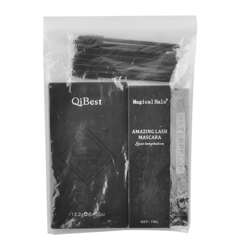Набор Qibest для макияжа глаз включает тушь Подводка тени век Кисть ресниц Макияж
