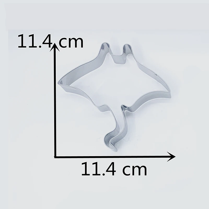 KENIAO Ocean Mobula/Manta Cookie Cutter Для детей день рождения фрезы печенье/хлеб 11 4x11 4 cm