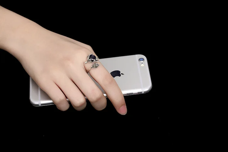 Женское Винтажное кольцо из серебра 925 пробы с натуральным матовым камнем|sterling