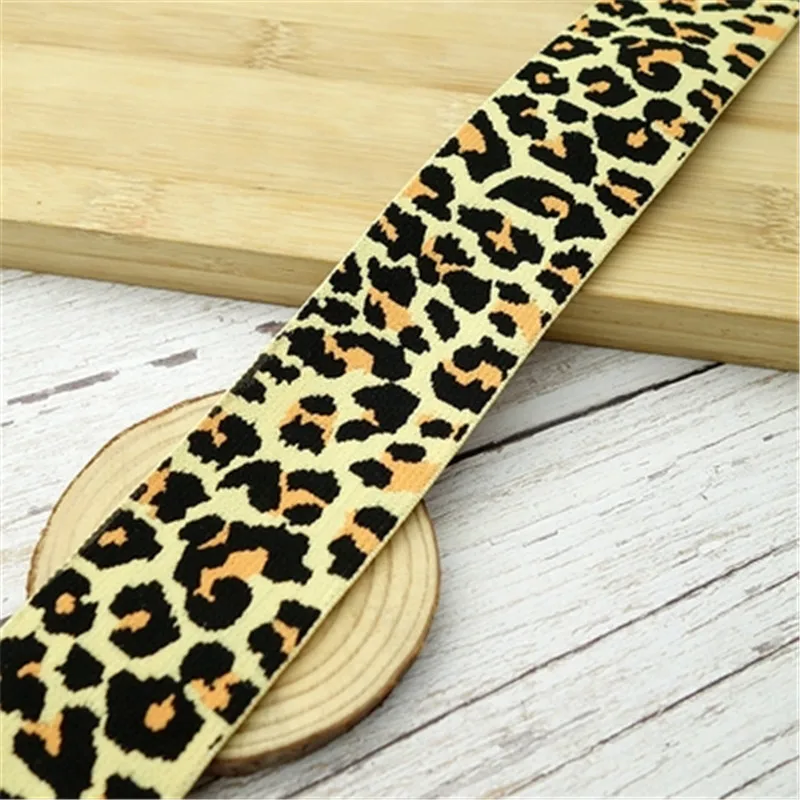 Эластичные ленты для одежды с леопардовым принтом 25/40 мм эластичные штаны