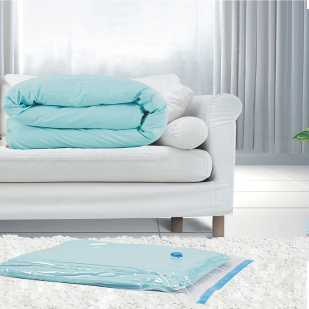 20pcs Clothes Vacuum Storage Bag 3 Sizes Transparent Frame Foldable Large Seal Compression Home Travel Space Saving Bag