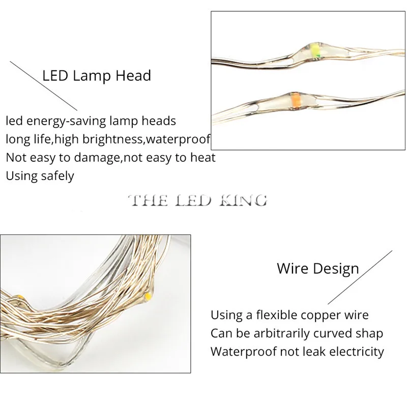 ИК пульт 5/10 м гирлянда с питанием от USB СВЕТОДИОДНЫЙ светильник медный провод