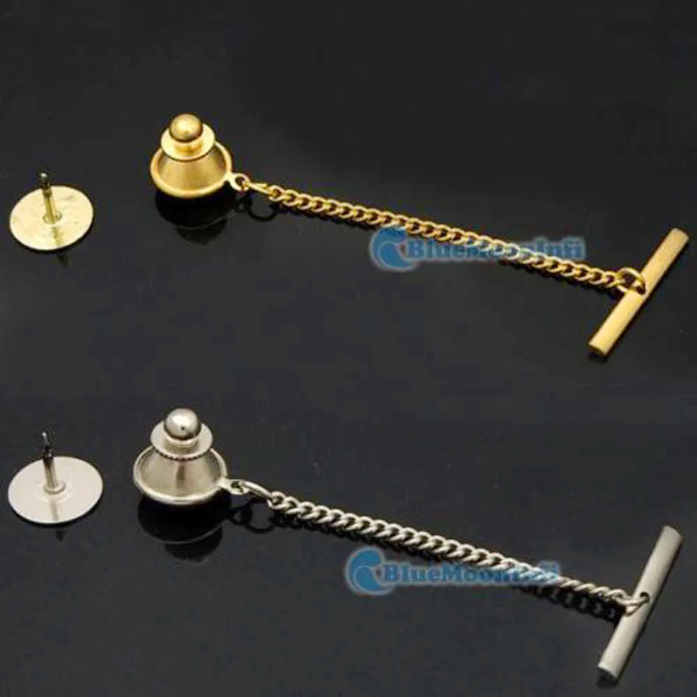 12/25/50 шт латунный галстук Tac Tack защитный штифт клатч с застежкой покрытый