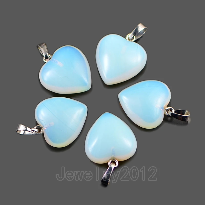 15 шт./лот натуральный камень камни сердце кулон целительная Рейки Чакра