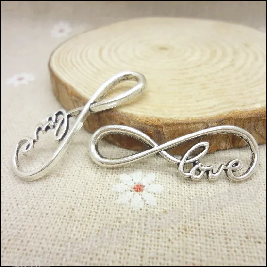 65 шт. Подвески Бесконечность Символ Любовь Разъем Кулон тибетский серебряный
